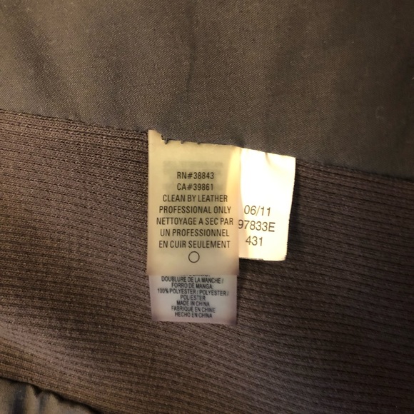 Elie Tahari Andreas Drape Gray Lamb Leather Jacket - Picture 7 of 16